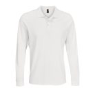 Férfi PRIME hosszú ujjú galléros póló, SOL'S SO03983, White-2XL