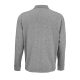 Uniszex vastag pólógalléros pulóver, SOL'S SO03990, Grey Melange-2XL