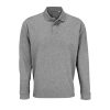 Uniszex vastag pólógalléros pulóver, SOL'S SO03990, Grey Melange-2XL