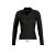 Női PODIUM hosszú ujjú galléros pamut póló, SOL'S SO11317, Black-XL