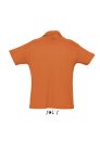 Férfi  SUMMER II rövid ujjú galléros piké pamut póló, SOL'S SO11342, Orange-2XL