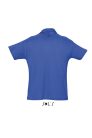 Férfi  SUMMER II rövid ujjú galléros piké pamut póló, SOL'S SO11342, Royal Blue-2XL