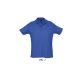 Férfi  SUMMER II rövid ujjú galléros piké pamut póló, SOL'S SO11342, Royal Blue-XL