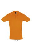 Férfi PERFECT két gombos rövid ujjú galléros piké pamut póló, SOL'S SO11346, Orange-2XL