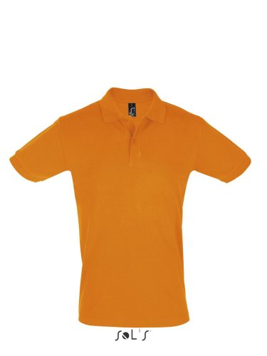 Férfi PERFECT két gombos rövid ujjú galléros piké pamut póló, SOL'S SO11346, Orange-2XL