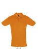 Férfi PERFECT két gombos rövid ujjú galléros piké pamut póló, SOL'S SO11346, Orange-3XL