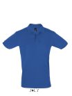 Férfi PERFECT két gombos rövid ujjú galléros piké pamut póló, SOL'S SO11346, Royal Blue-2XL