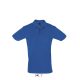 Férfi PERFECT két gombos rövid ujjú galléros piké pamut póló, SOL'S SO11346, Royal Blue-2XL