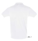 Férfi PERFECT két gombos rövid ujjú galléros piké pamut póló, SOL'S SO11346, White-3XL