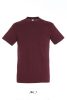 Uniszex REGENT kereknyakú rövid ujjú pamut póló, SOL'S SO11380, Burgundy-2XL