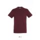 Uniszex REGENT kereknyakú rövid ujjú pamut póló, SOL'S SO11380, Burgundy-2XL