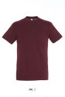 Uniszex REGENT kereknyakú rövid ujjú pamut póló, SOL'S SO11380, Burgundy-XS