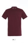 Uniszex REGENT kereknyakú rövid ujjú pamut póló, SOL'S SO11380, Burgundy-XS