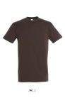 Uniszex REGENT kereknyakú rövid ujjú pamut póló, SOL'S SO11380, Chocolate-2XL