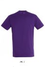 Uniszex REGENT kereknyakú rövid ujjú pamut póló, SOL'S SO11380, Dark Purple-2XL