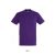 Uniszex REGENT kereknyakú rövid ujjú pamut póló, SOL'S SO11380, Dark Purple-S