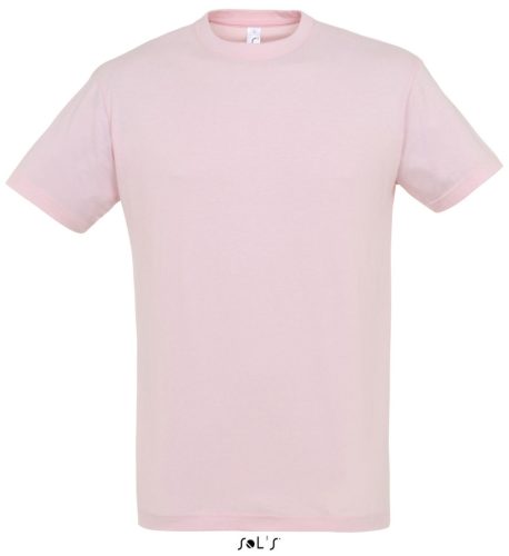 Uniszex REGENT kereknyakú rövid ujjú pamut póló, SOL'S SO11380, Medium Pink-S