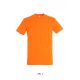 Uniszex REGENT kereknyakú rövid ujjú pamut póló, SOL'S SO11380, Orange-3XL