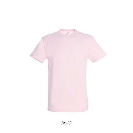 Uniszex REGENT kereknyakú rövid ujjú pamut póló, SOL'S SO11380, Pale Pink-XS