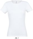 Női MISS kereknyakú rövid ujjú pamut póló, SOL'S SO11386, White-XL