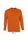 Férfi MONARCH hosszú ujjú pamut póló, SOL'S SO11420, Orange-3XL