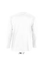 Férfi MONARCH hosszú ujjú pamut póló, SOL'S SO11420, White-5XL