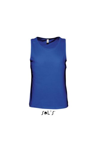 Férfi JUSTIN ujjatlan pamut póló-trikó, SOL'S SO11465, Royal Blue-2XL