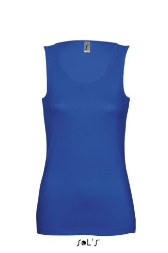 Női JANE ujjatlan pamut póló-trikó, SOL'S SO11475, Royal Blue-L