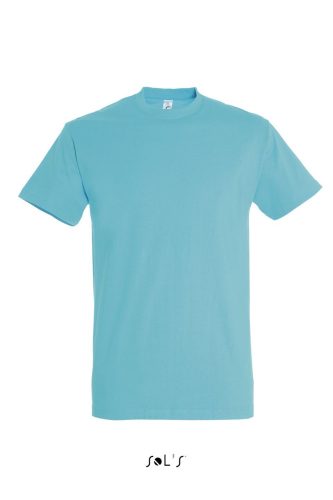 Férfi IMPERIAL környakas rövid ujjú pamut póló, SOL'S SO11500, Atoll Blue-2XL