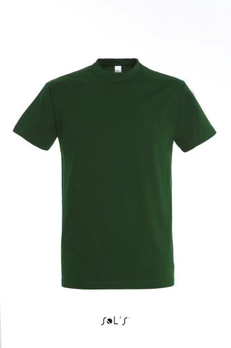 Férfi IMPERIAL környakas rövid ujjú pamut póló, SOL'S SO11500, Bottle Green-2XL