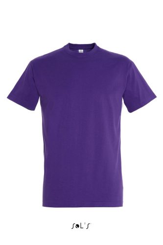 Férfi IMPERIAL környakas rövid ujjú pamut póló, SOL'S SO11500, Dark Purple-2XL