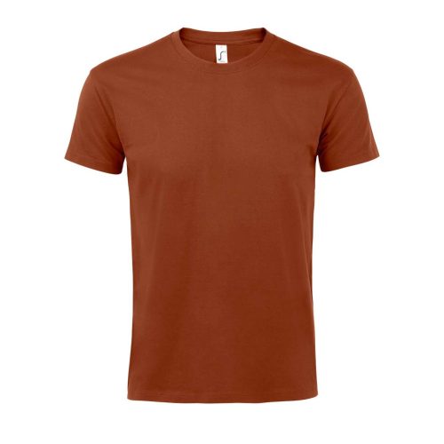 Férfi IMPERIAL környakas rövid ujjú pamut póló, SOL'S SO11500, Terracotta-2XL