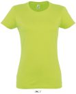 Női IMPERIAL környakú rövid ujjú pamut póló, SOL'S SO11502, Apple Green-2XL