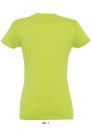 Női IMPERIAL környakú rövid ujjú pamut póló, SOL'S SO11502, Apple Green-2XL