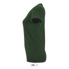 Női IMPERIAL környakú rövid ujjú pamut póló, SOL'S SO11502, Bottle Green-2XL