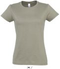 Női IMPERIAL környakú rövid ujjú pamut póló, SOL'S SO11502, Khaki-2XL