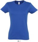 Női IMPERIAL környakú rövid ujjú pamut póló, SOL'S SO11502, Royal Blue-L