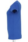 Női IMPERIAL környakú rövid ujjú pamut póló, SOL'S SO11502, Royal Blue-L