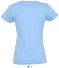 Női IMPERIAL környakú rövid ujjú pamut póló, SOL'S SO11502, Sky Blue-2XL