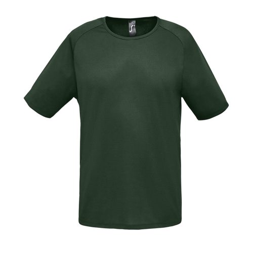 Férfi raglános, rövid ujjú sport póló, SOL'S SO11939, Forest Green-2XL