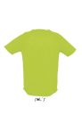 Férfi raglános, rövid ujjú sport póló, SOL'S SO11939, Neon Green-2XL