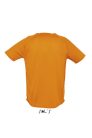 Férfi raglános, rövid ujjú sport póló, SOL'S SO11939, Neon Orange-2XL