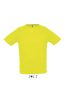 Férfi raglános, rövid ujjú sport póló, SOL'S SO11939, Neon Yellow-XS