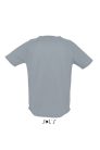 Férfi raglános, rövid ujjú sport póló, SOL'S SO11939, Pure Grey-2XL