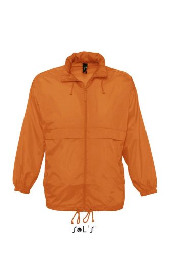 Uniszex vízálló, kapucnis széldzseki, SOL'S SO32000, Orange-2XL