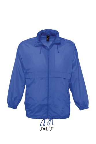 Uniszex vízálló, kapucnis széldzseki, SOL'S SO32000, Royal Blue-2XL