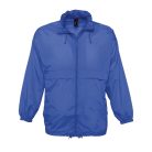 Uniszex vízálló, kapucnis széldzseki, SOL'S SO32000, Royal Blue-2XL