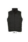 Uniszex WARM steppelt mellény poliészter béléssel, SOL'S SO44002, Black-5XL