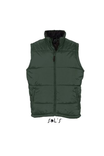 Uniszex WARM steppelt mellény poliészter béléssel, SOL'S SO44002, Forest Green-L