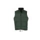 Uniszex WARM steppelt mellény poliészter béléssel, SOL'S SO44002, Forest Green-L